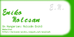 eniko molcsan business card